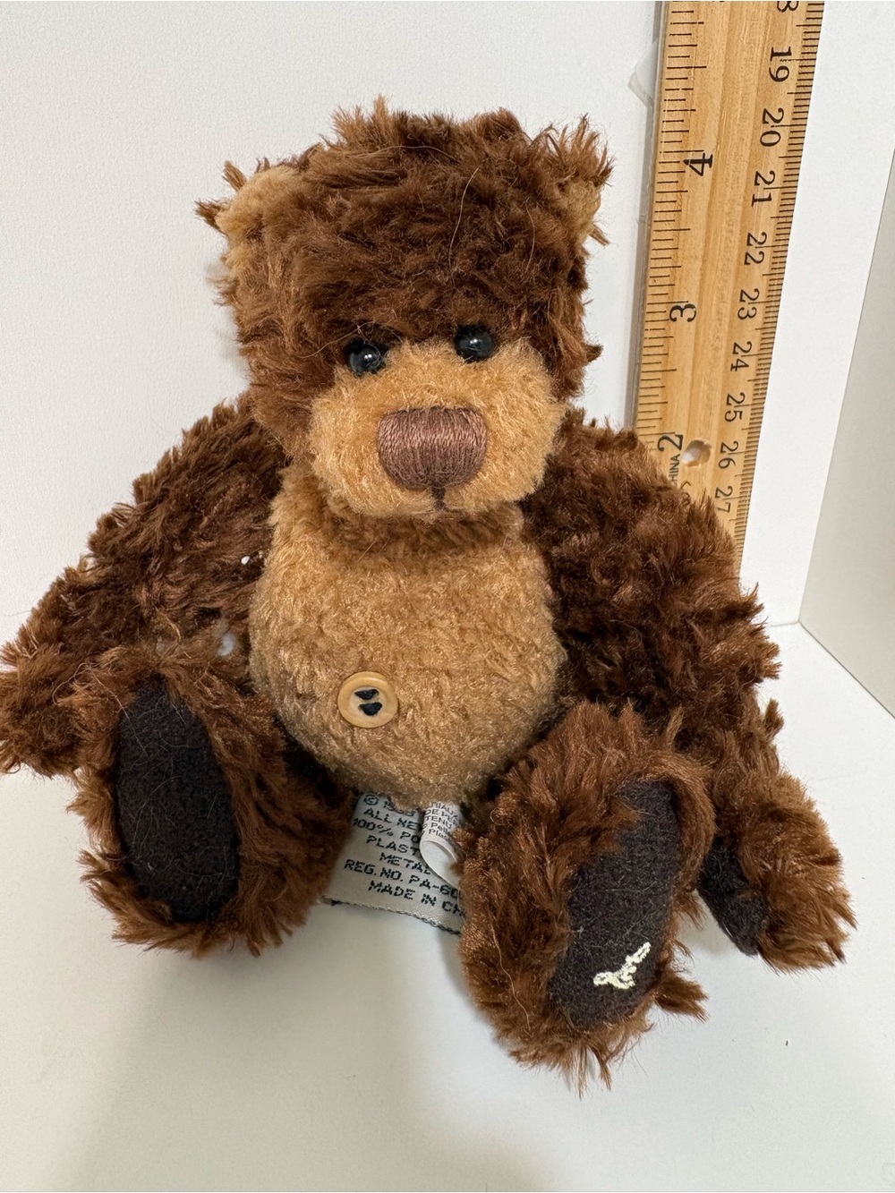 Ganz Cottage Collectible plush Brown Teddy Bear Stuffed Toy 1999